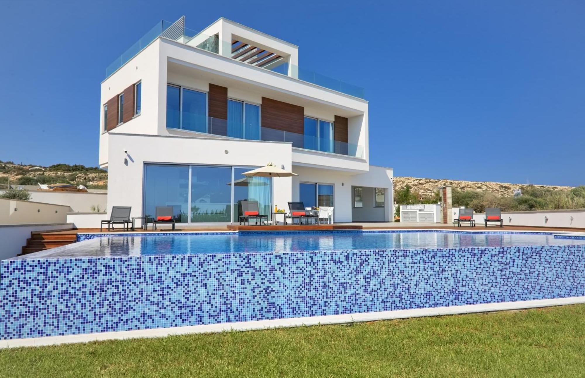 Beachfront Luxury Villa Idania Agia Napa Exterior foto
