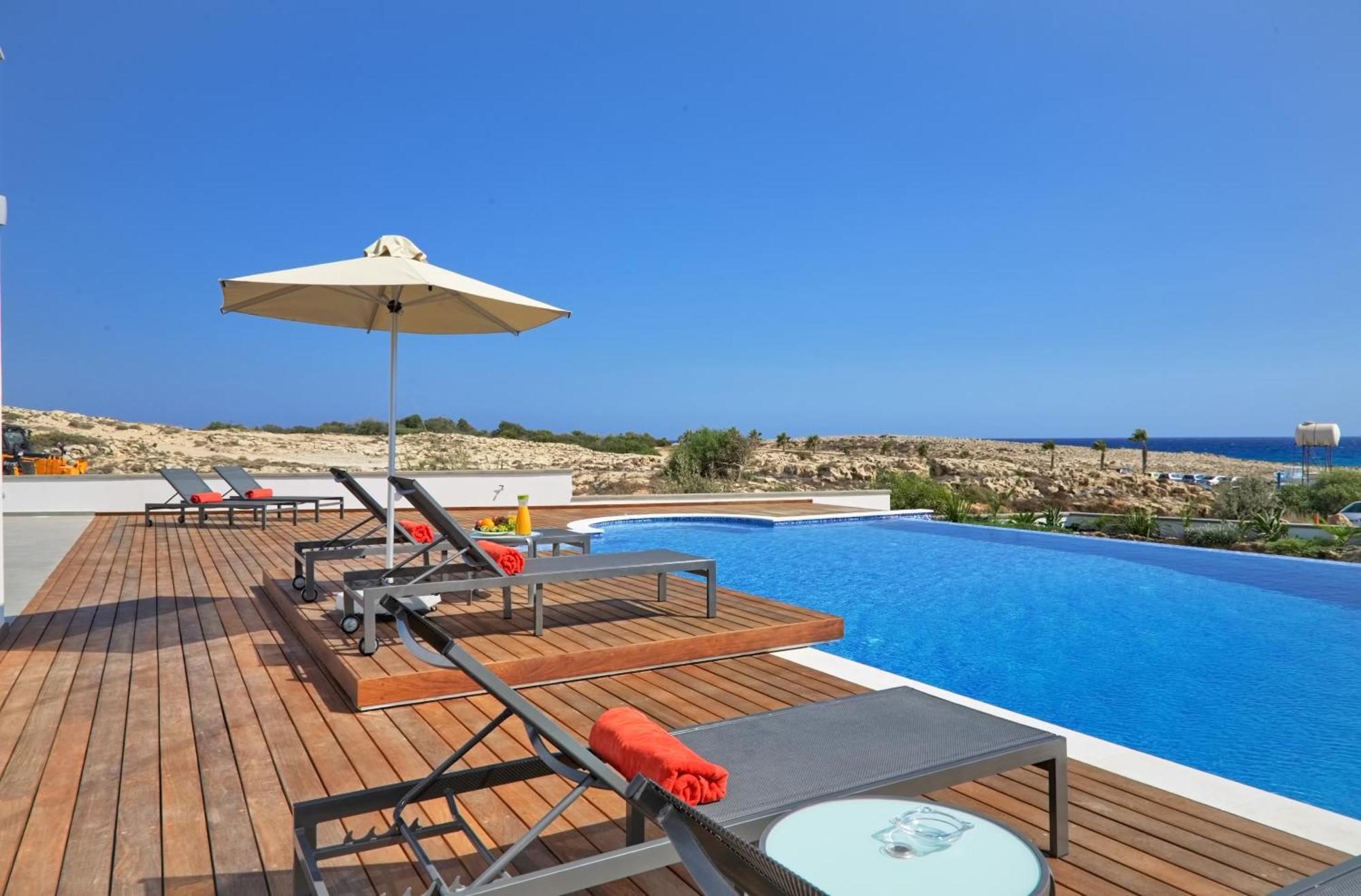 Beachfront Luxury Villa Idania Agia Napa Exterior foto