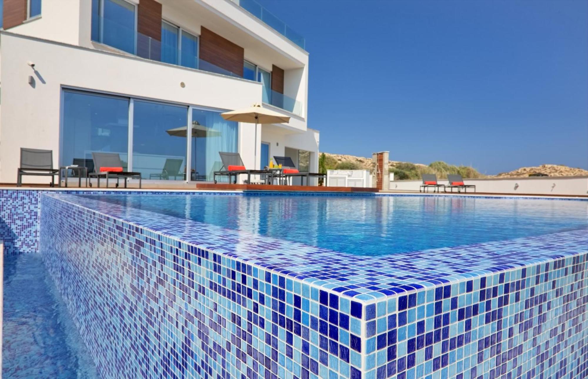 Beachfront Luxury Villa Idania Agia Napa Exterior foto