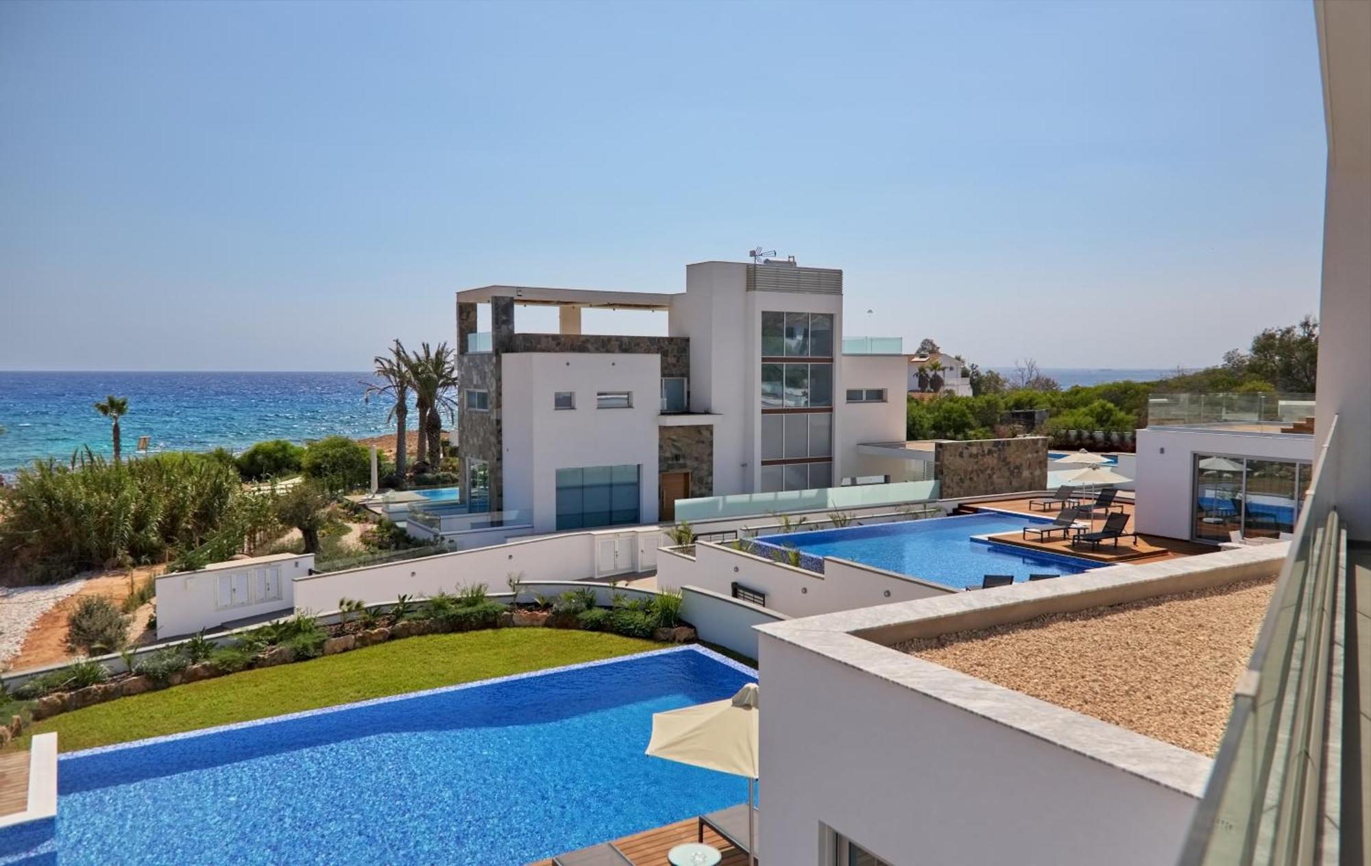 Beachfront Luxury Villa Idania Agia Napa Exterior foto