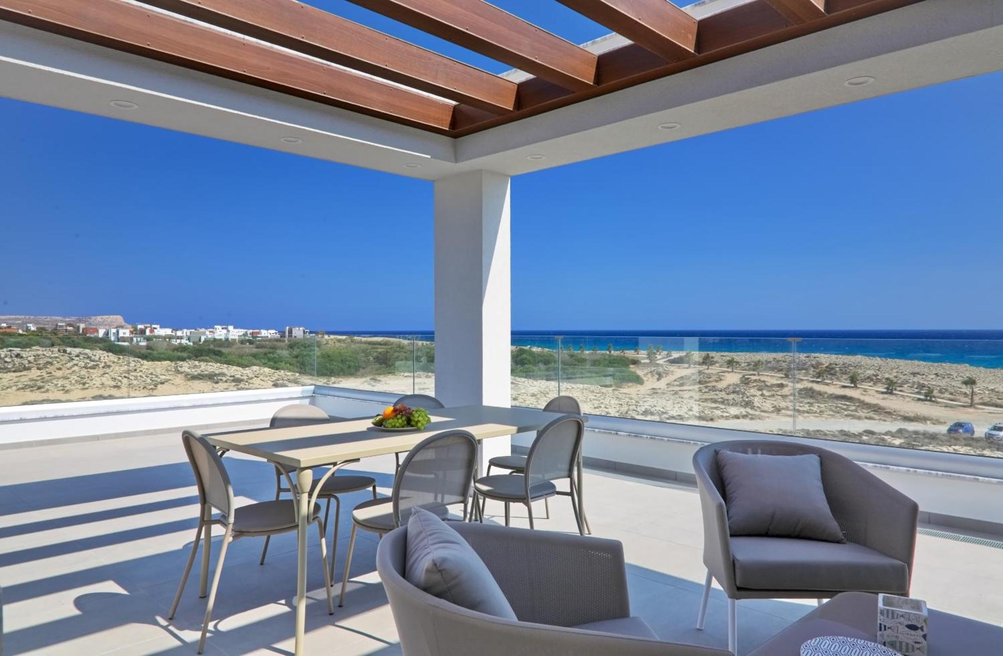 Beachfront Luxury Villa Idania Agia Napa Exterior foto