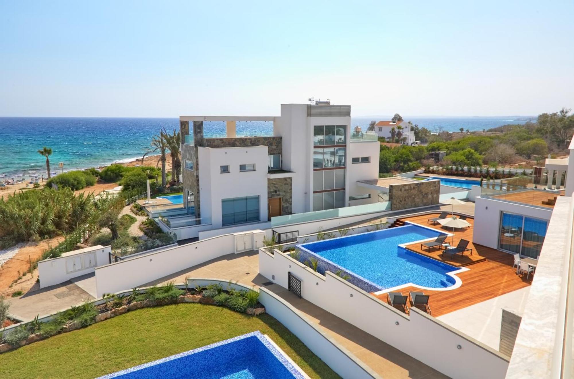 Beachfront Luxury Villa Idania Agia Napa Exterior foto