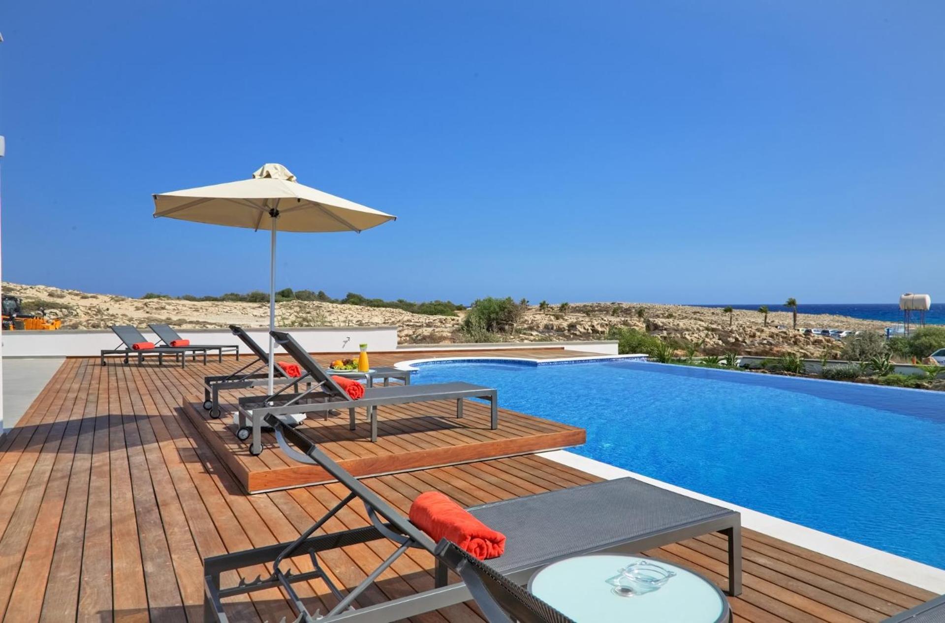 Beachfront Luxury Villa Idania Agia Napa Exterior foto